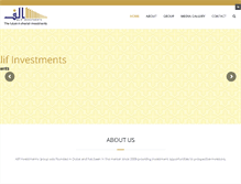 Tablet Screenshot of alifinvestments.com